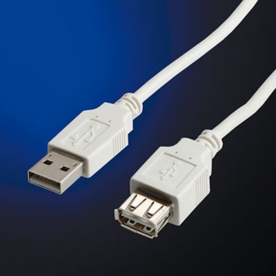 Roline Cable USB2.0 A-A M/F, 1.8m, Value (11.99.8949)