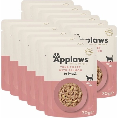 Applaws filé z tuňáka s lososem 12 x 70 g