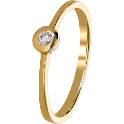 Zlaton Prsten žluté zlato s diamantem 000360202236