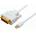 MicroConnect Mini DisplayPort to DVI-D Cable 1m Dual Link 24+1, Passive White, Gold plated, Resolution : 1920*1080p