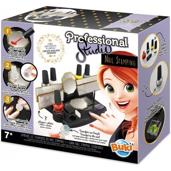 Buki France Образователен комплект, Buki France, Професионално студио за щамповане на нокти, 14 части (BK5433)