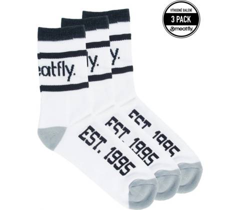 Meatfly Basic Long 3 Pack B White