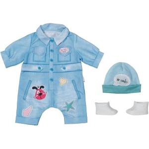 Zapf Creation Baby Born Джинсов гащеризон Deluxe, за кукли 43 см (832592)
