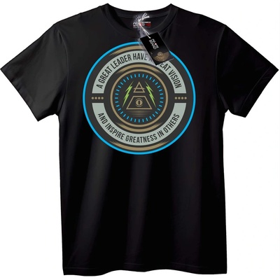 NOONEBRAND Тениска Визия на Великия Лидер - 2XL, Black