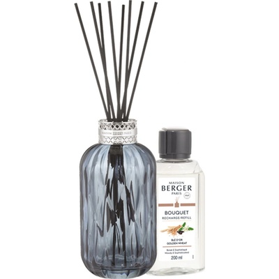 Maison Berger Quintessence modrý difuzér s vůní Zlatavá pšenice 200 ml