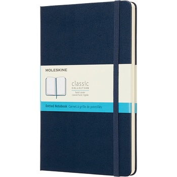 Moleskine Тетрадка на точки Moleskine Classic твърда корица L 240 страници сапфирена (QP066B20)