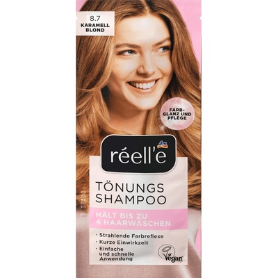 réell‘e tónovací šampon 8.7 karamelová blond 14 ml