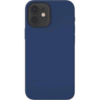 SwitchEasy MagSkin Case - тънък силиконов кейс с вграден магнитен конектор (MagSafe) за iPhone 12 mini (син)