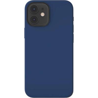 SwitchEasy MagSkin Case - тънък силиконов кейс с вграден магнитен конектор (MagSafe) за iPhone 12 mini (син)