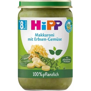 Hipp Био пюре Hipp - Яхния от макарони с грах, 8 м+, 220 g (1502) - ozone