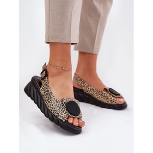 Step in style Дамски сандали на платформа и ток модел 212902 Step in style