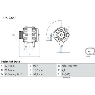 generátor BOSCH 0 986 084 840