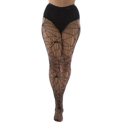 Pamela Mann punčocháče Cobweb Pattern Black PM1089