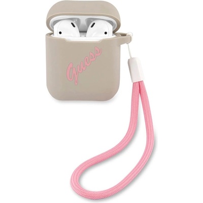 GUESS Защитен калъф Guess Vintage Silicone за Apple Airpods / Apple Airpods 2, сив (GUACA2LSVSGP)