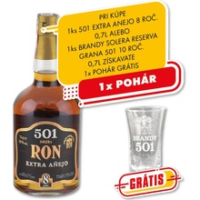 501 Extra Anejo 8y 38% 0,7 l (čistá fľaša)