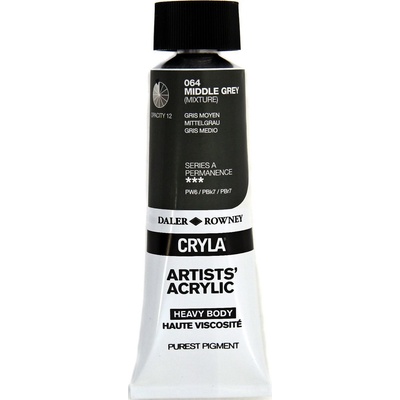 Daler-Rowney Cryla Artists’ АКРИЛНА боя Middle Grey 75 ml 1 бр (125075064)
