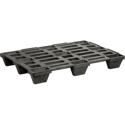 Plastová paleta skladebná, 1200x800x145 mm, 5 mm okraj
