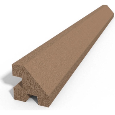 Betonový sloupek hladký rohový hnědý Výška v mm:: 2500 mm