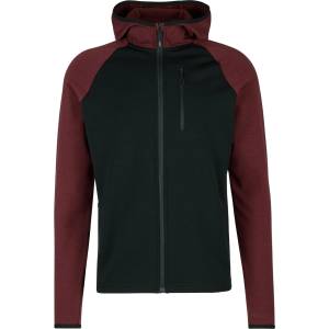 Stoic Мъжко вълнено яке Stoic MerinoFleece335 KuolpaSt. II Zip Hoody Merino hoodie - Pure Chocolate / Black - размер XL (005-6572-0514)
