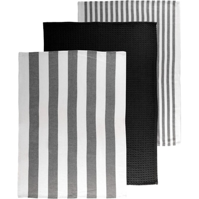 Tiseco Home Studio Памучни кърпи за съдове в комплект от 3 бр. 51x74 cm Marra - Tiseco Home Studio (9646BLACK)