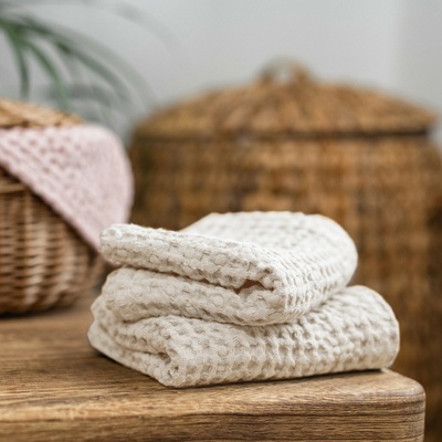 Tululum vaflové ručníky na ruce krémové 30 x 50 cm