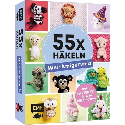 55 Mini Amigurumi - kartičky s návody v německém jazyce