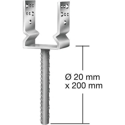Coleman Botka podpěrná AE20 121x60x125mm těžká prolis 071298000