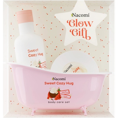 Nacomi Sweet Cozy Hug sprchový gél Cozy Hug 300 ml + krémové maslo na telo Cozy Hug 100 ml