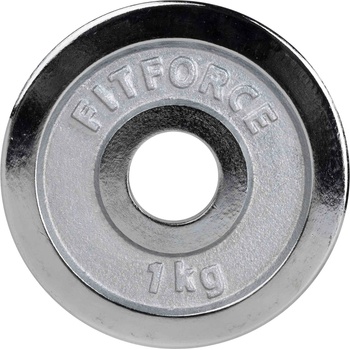 Fitforce КРЪГЛИ ТЕЖЕСТИ 1kg chrom 30mm 1 kg