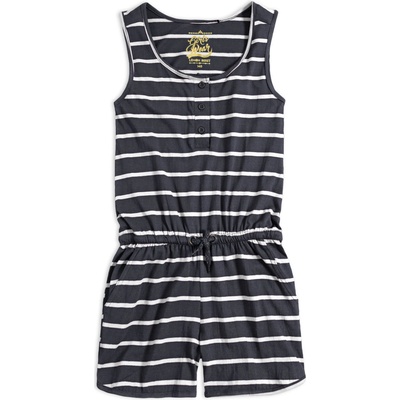 Dievčenský overal Lemon Beret Prúžky čierny