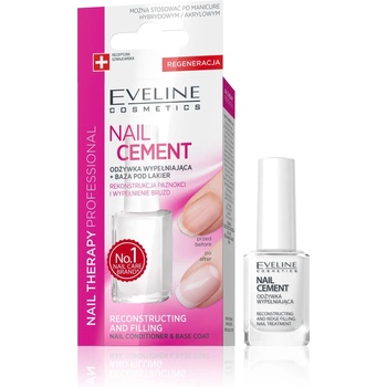 Eveline Cosmetics Nail Cament Reconstructing and Filling Заздравител и база за нокти 12 ml