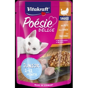Vitakraft Poesie Junior пауч за подрастващи котки с пуешко 85gr