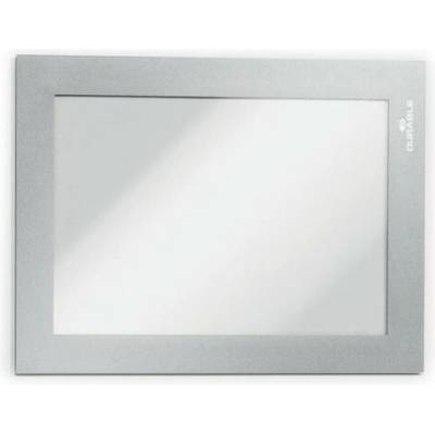 Informačný panel, A6, DURABLE "DURAFRAME", strieborný