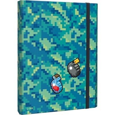 Stil školský box na zošity s klopou A4 Pixel Quest