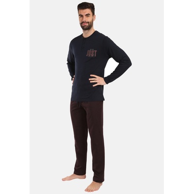 Nedeto Мъжка пижама Nedeto в бордо и черно Nedeto | Cheren | МЪЖЕ | XL