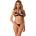 Obsessive Rolleya 2-pcs Crotchless Set Black S/M
