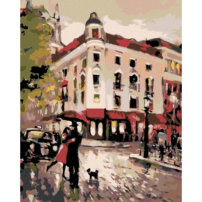 zuty Malování podle čísel Schůzka na rohu 80 x 100 cm vypnuté plátno na rám 8596530016830