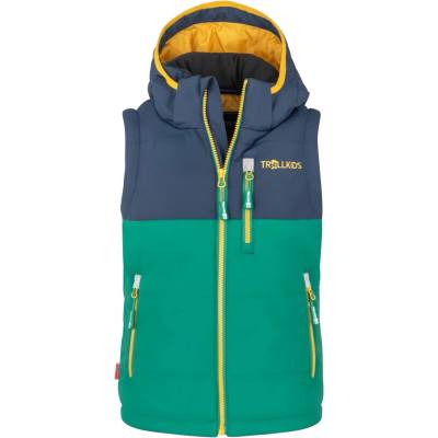 TROLLKIDS Детски синтетичен елек Trollkids Kid's Narvik Vest XT Synthetic vest - Jungle Green / Navy - размер 92 (EU) (703-3028-2111)