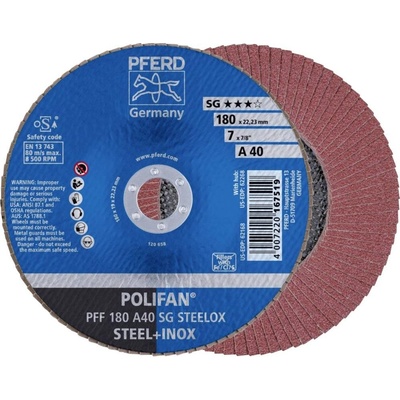 Pferd Vejárovitý brúsny kotúč 180 x 22.23 mm 67604185 10 ks
