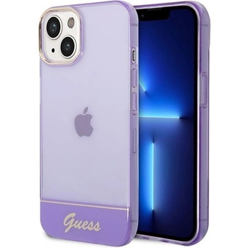 GUESS Кейс Guess GUHCP14SHGCOU за iPhone 14 6.1", лилав / лилав, твърд, Translucent (GUE002250-0)