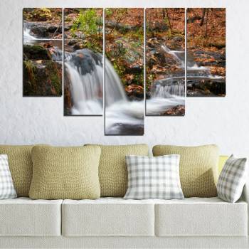 Vivid Home Картини пана Vivid Home от 5 части, Пейзаж, Канава, 110x65 см, 6-та Форма №0559