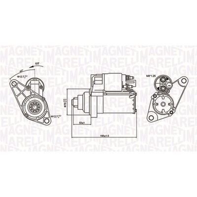 Startér MAGNETI MARELLI 063721330010
