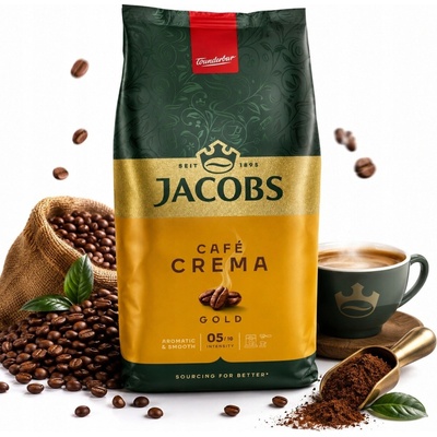 Jacobs Crema Gold zrnková 1 kg