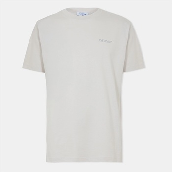 Off White Тениска Off White Men's Bookish Slim T-Shirt - Stone/Anthrc