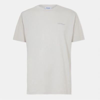 Off White Тениска Off White Men's Bookish Slim T-Shirt - Stone/Anthrc