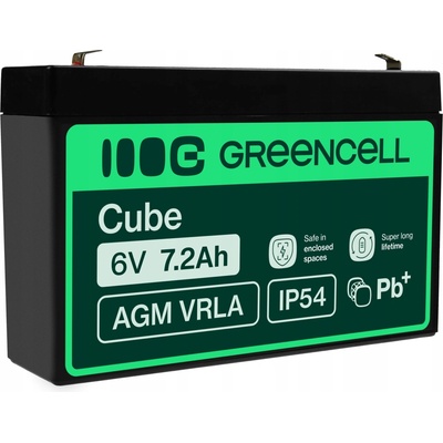Green Cell 6V 7.2Ah AGM39