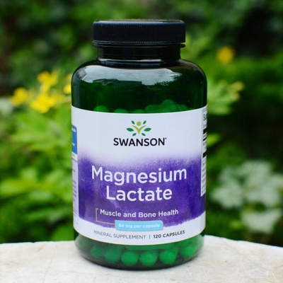 Swanson Magnézium Lactate 84 mg 120 kapsúl