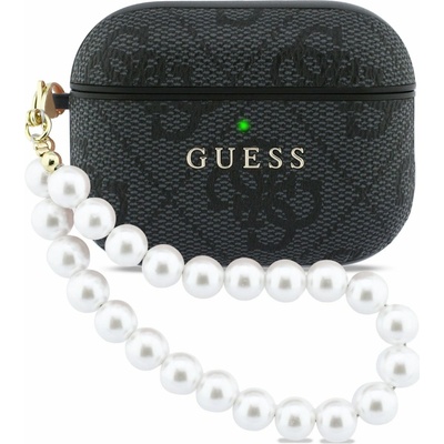 Guess PU 4G Classic Logo Pearl Strap Puzdro pre AirPods Pro 3 Black GUAP3P4E4PSK