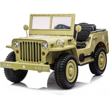 Beneo Elektrické autíčko USA Army 4X4 Trojmiestne 24 GHz žltá