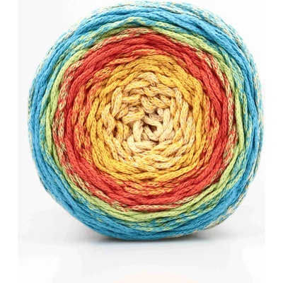 Chainy Cotton Cake ReTwisst 45 béžová, žlutá, oranžová, zelená, modrá